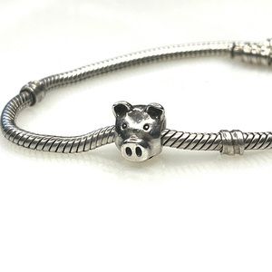 Pandora Retired Playful Pig Charm 791746